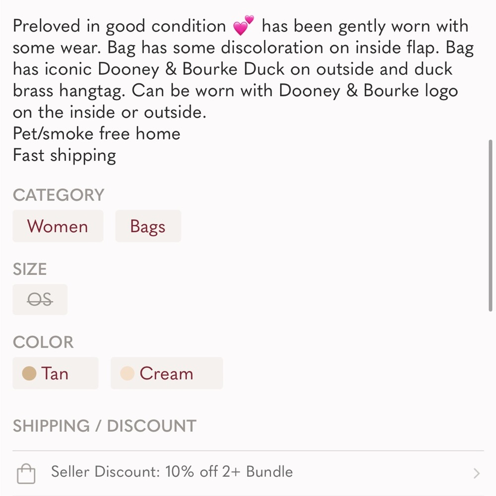 Dooney & Bourke | Vintage All Weather Pebbled Soft Leather Handbag - Picture 13 of 14